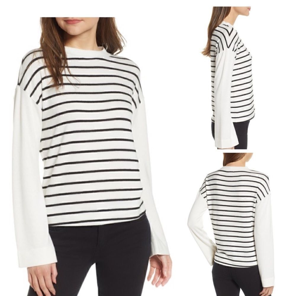 SOCIALITE Hacci Knit Slouchy Wide Sleeve Sweater-M